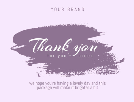 Thankful Phrase on Bright Pattern Postcard 4.2x5.5in Design Template