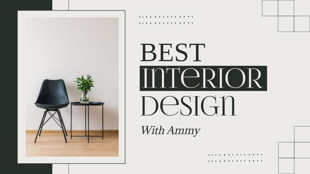 Ad of Best Interior Design Youtube Thumbnail Design Template