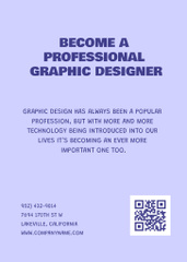 Fundamentals of Graphic Design Workshop Ad with Icons