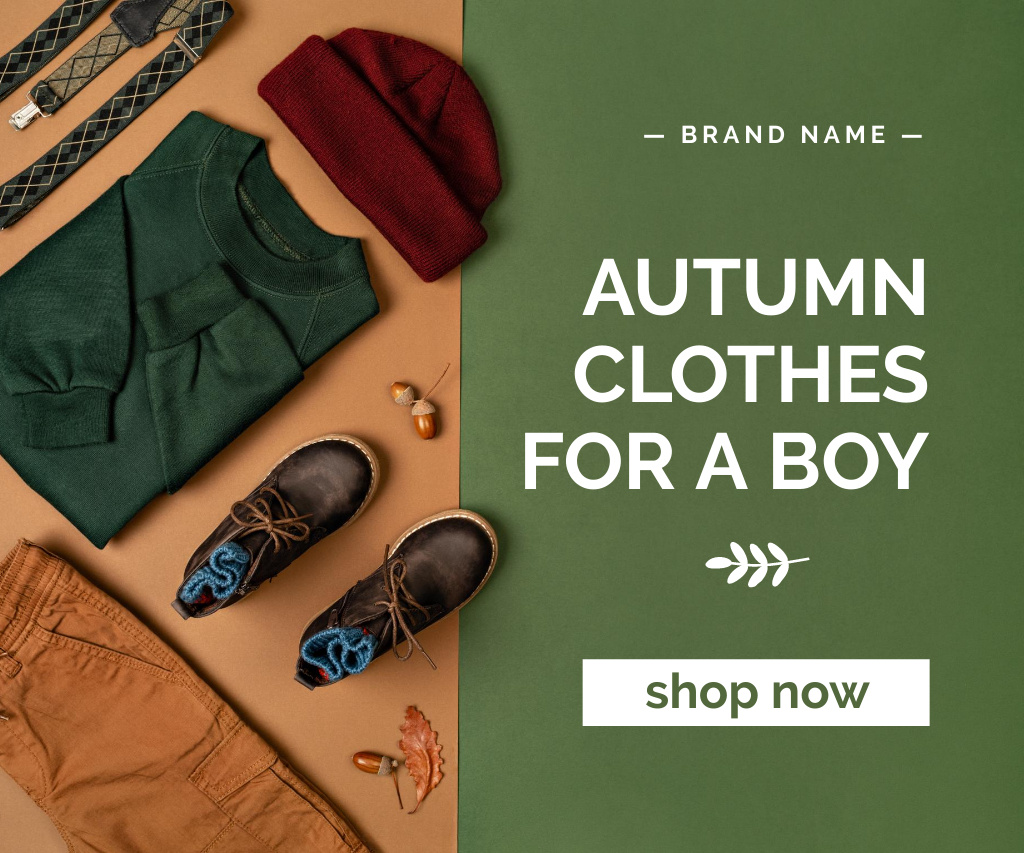 Modèle de visuel Autumn Sale Announcement - Large Rectangle