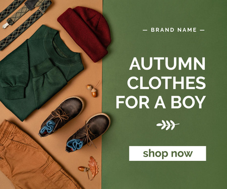 Autumn Sale Announcement Large Rectangle – шаблон для дизайна