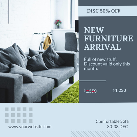 Modern Furniture New Arrival Announcement Instagram Design Template