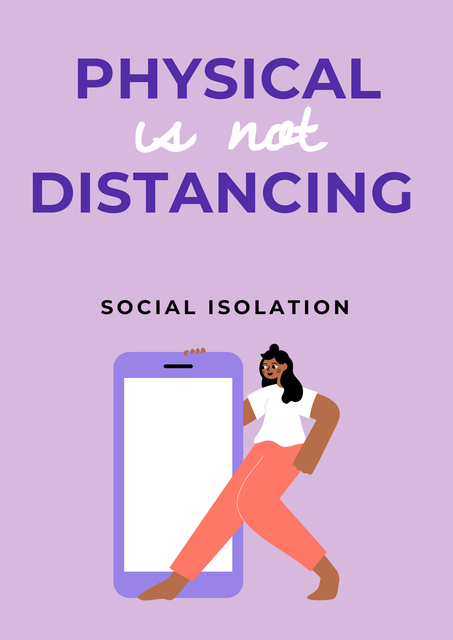 Template di design Motivation of Social Distancing during Pandemic Poster