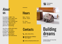 Construction Services Ad with Housing Project