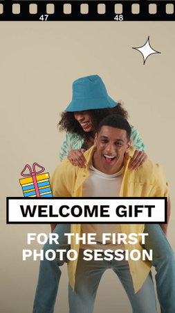 Welcoming Presents Offer For Photoshoot Order TikTok Video Design Template