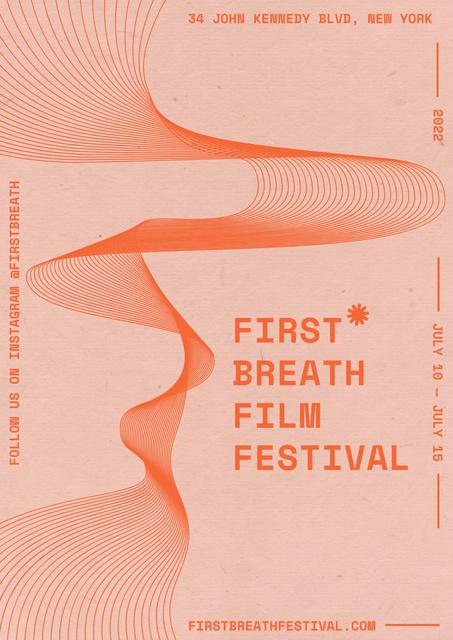 Film Festival Announcement Poster – шаблон для дизайну