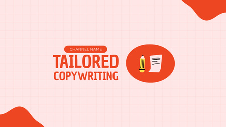Vlogger Episode About Tailored Copywriting For Business Youtube Design Template