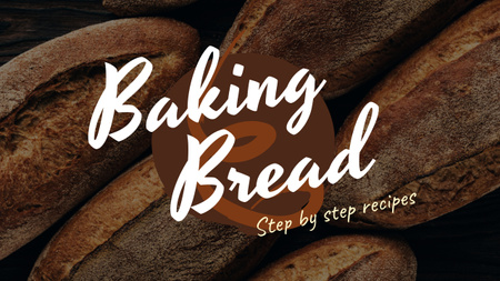 Receita de pão fresco Pão de forma Youtube Thumbnail Modelo de Design