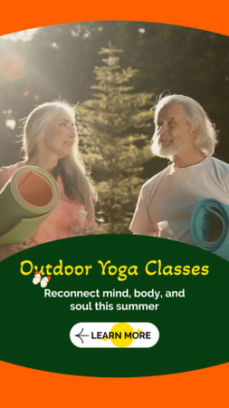 Outdoor Yoga Trainings In Summer Offer TikTok Video Design Template
