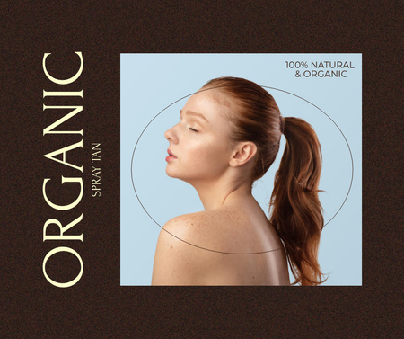 Organik Kozmetik Promosyonu Facebook Tasarım Şablonu