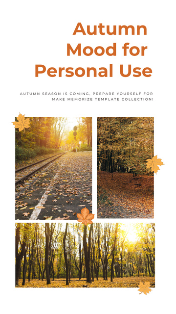 Autumn Mood for Personal Use Instagram Story Design Template