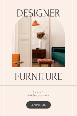 Plantilla de diseño de Designer Furniture offer Tumblr 
