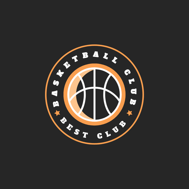 Ontwerpsjabloon van Logo van Ad of Best Basketball Sport Club