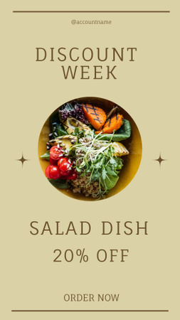 Plantilla de diseño de Discont Week Off for Food Home Delivery Instagram Story 