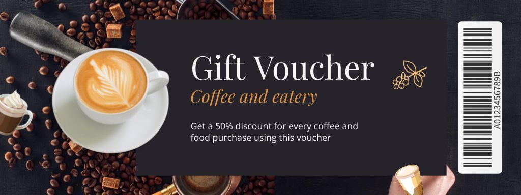 Modèle de visuel Special Offer on Visiting the Coffee House - Coupon