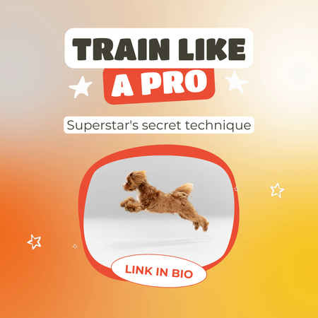 Template di design Tecniche di addestramento professionale per proprietari di cani Animated Post
