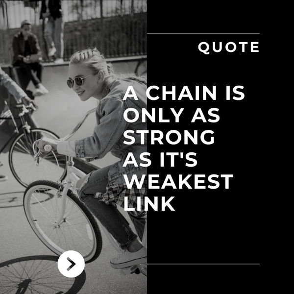Wise Life Quote with Girl Riding Bicycle