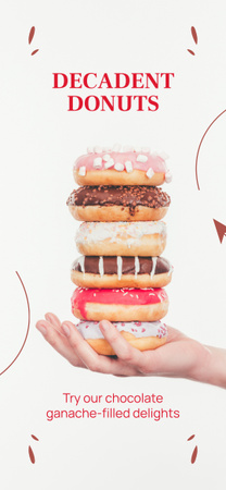 Oferta de Donuts com Esmaltes Diversos Snapchat Geofilter Modelo de Design