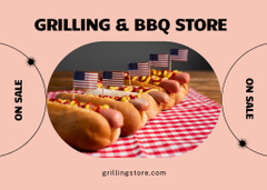 Independence Day BBQ Foods and Goods Sale Ad