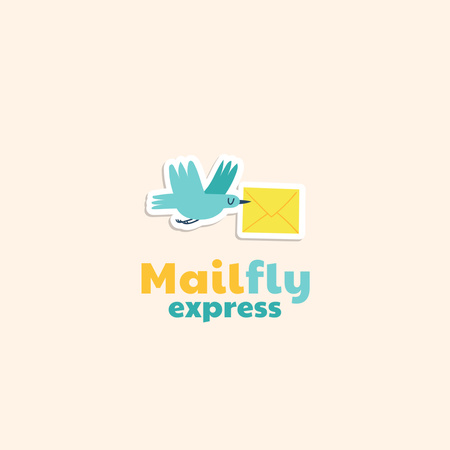 Ontwerpsjabloon van Logo van Emblem of Mail