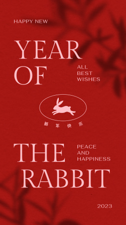 Designvorlage Chinese New Year Holiday Greeting für Instagram Video Story