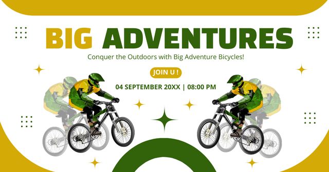 Extremal Bicycle Tour and Adventures Facebook AD Modelo de Design