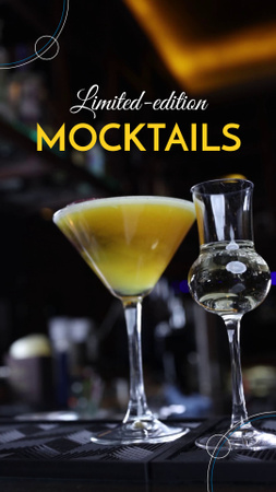Чудові коктейлі за зниженою ціною в барі TikTok Video – шаблон для дизайну