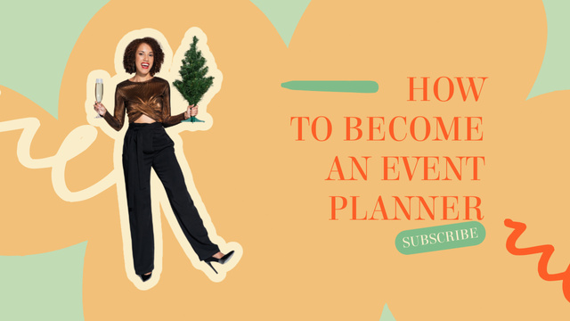 Tips for Beginner Event Planners Youtube Thumbnail Design Template