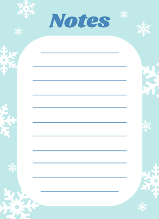 Designvorlage Winter holiday weekly für Notepad 4x5.5in