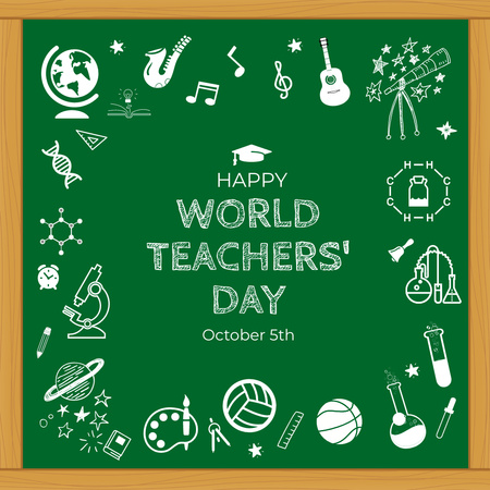 World Teachers' Day Instagram Modelo de Design