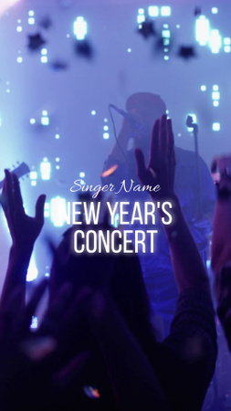 Plantilla de diseño de Anuncio extraordinario del concierto de año nuevo TikTok Video 