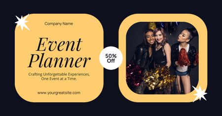 Exclusive Discounted Event Planning Offer Facebook AD Design Template