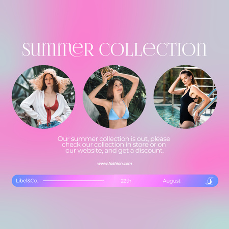 Advertising New Summer Collection Instagram tervezősablon