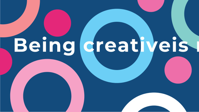 Ontwerpsjabloon van Youtube van Citation about how to be a creative