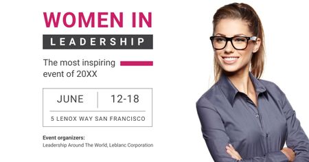 Women in Leadership event Facebook AD Design Template