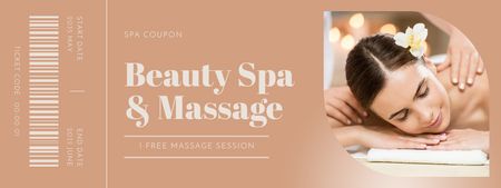 Professional Body Massage Therapy Coupon Design Template