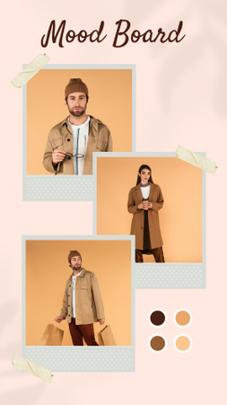 Pastel Autumn Collages Instagram Story Design Template