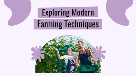 a modern mezőgazdasági technikák Youtube Thumbnail tervezősablon