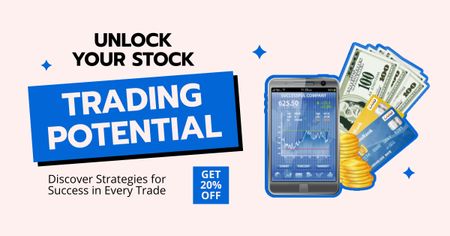 Platilla de diseño Stock Trading Facebook AD