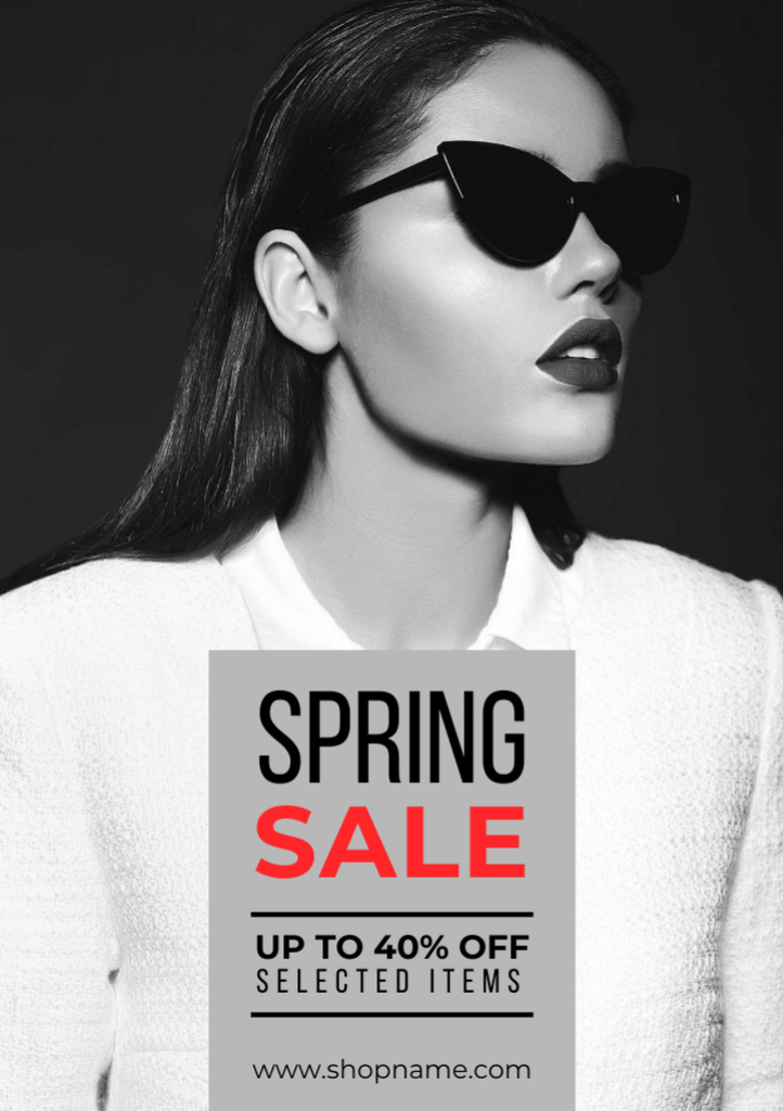 Women's Spring Clothing Discount Flyer A7 tervezősablon