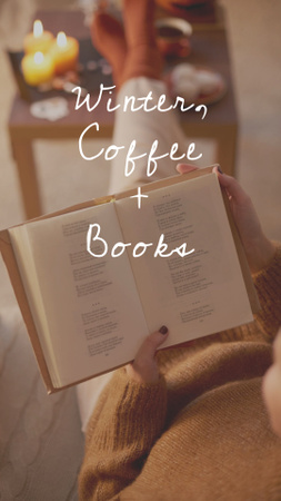 Platilla de diseño Woman reading Book Instagram Story