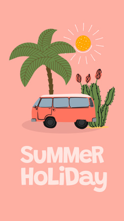 Designvorlage Summer Holiday für Instagram Story