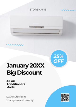Designvorlage Big January Discount on Conditioners für Flayer