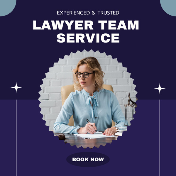 Lawyer Team Services Offer with Businesswoman