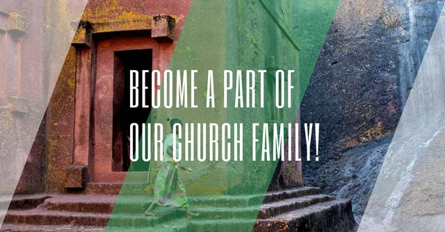 Szablon projektu Invitation to Church Family Facebook AD