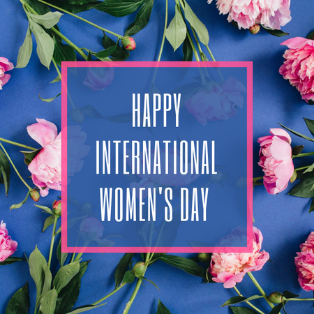 Happy International Women's Day Animated Post Design Template