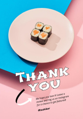 Sushi Bar's Gratitude for Order