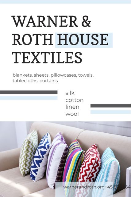 Platilla de diseño Home Textiles Ad Pillows on Sofa Tumblr
