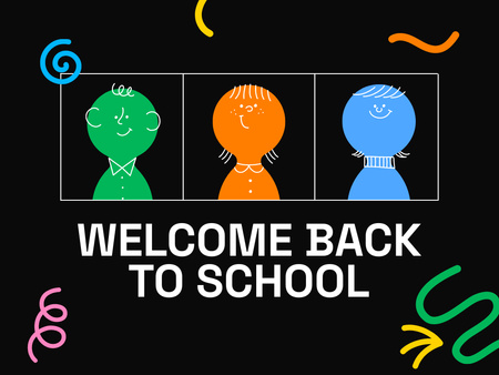 Ontwerpsjabloon van Presentation van Back to School Announcement
