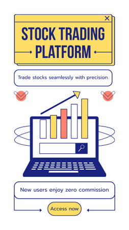 Stock Trading Platform with Zero Commission Instagram Story Design Template